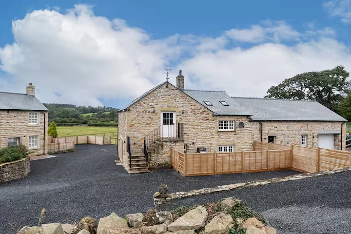 The restored stone exterior of The Coach House